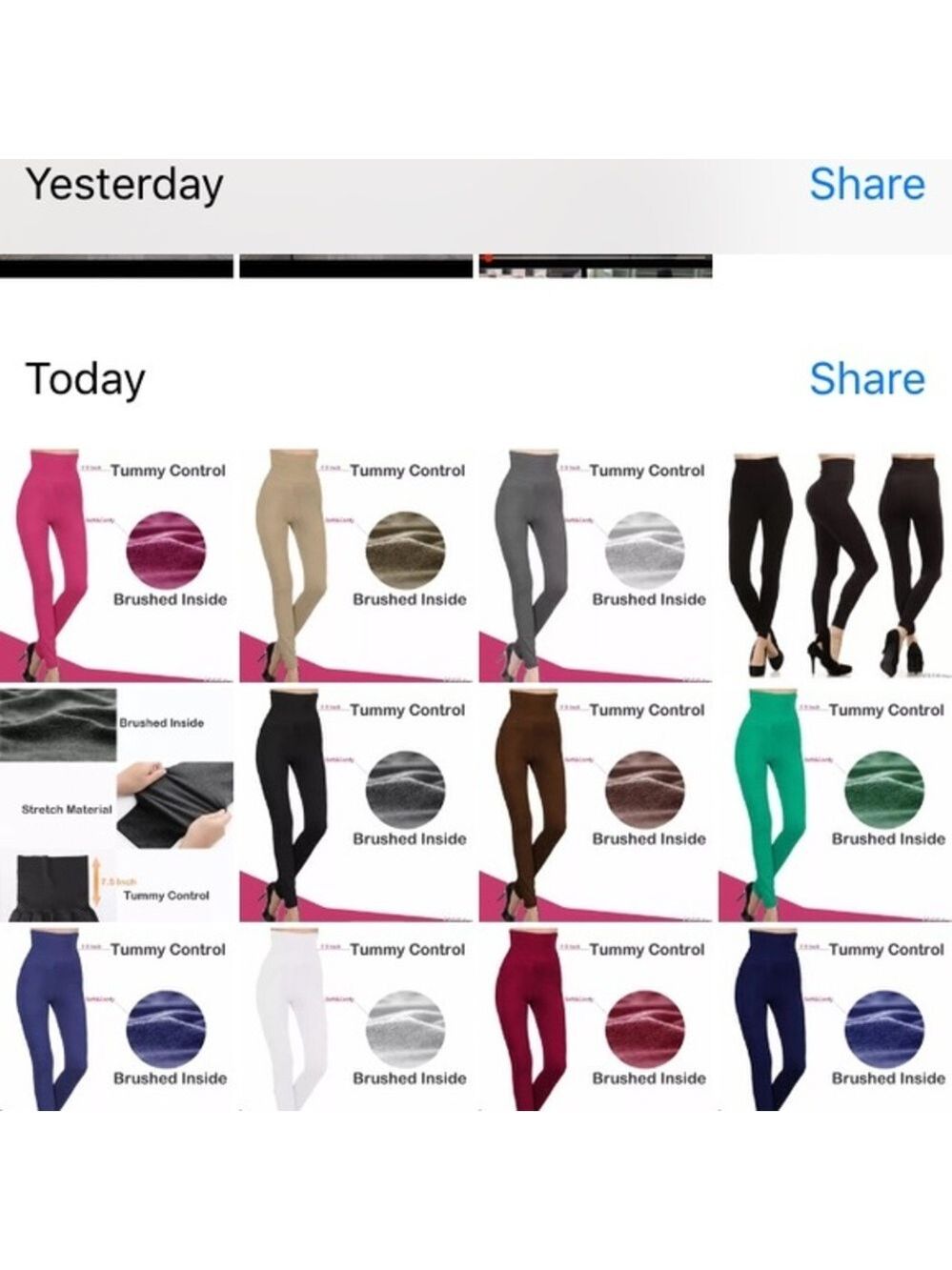 Brand New High Waist‎ Tummy Control Leggings. Women's Fashion - Picture 3 of 16